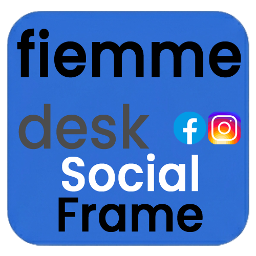 FiemmeDesk Social Frame corregge in automatico nel formato perfetto le grafiche per Instagram e Facebook, senza tagliare nulla del contenuto originale.